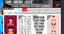 Desktop Screenshot of goodlookingloser.com